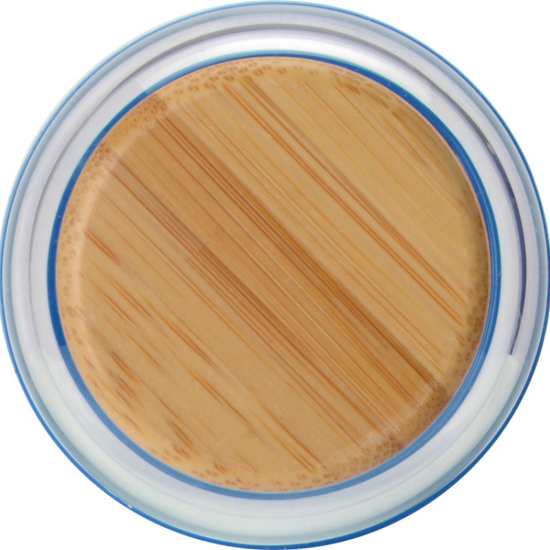 Бутылка для воды стеклянная "Refine", в чехле, 550 мл, темно-синий (P)