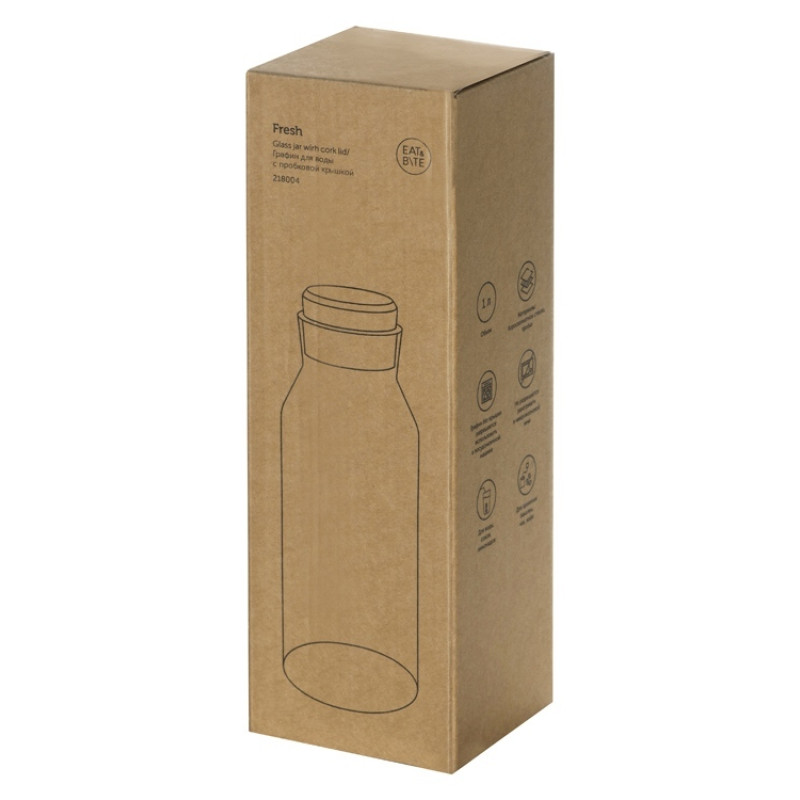 Графин для воды с пробковой крышкой "Fresh"