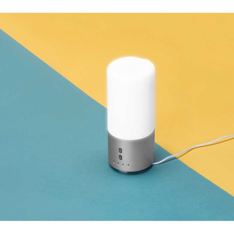 Увлажнитель воздуха с подсветкой "Breathe", белый/серебристый