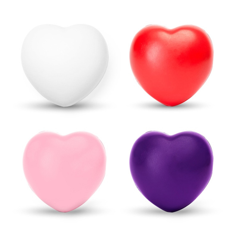 Антистресс BIKU в форме сердца, белый Антистресс BIKU в форме сердца, белый