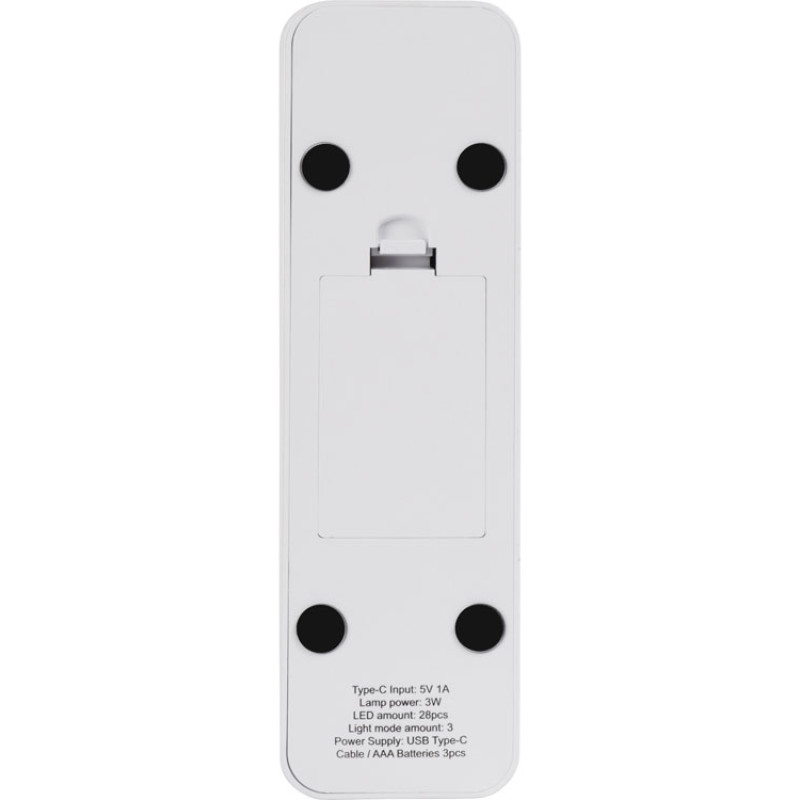 Складывающаяся настольная LED лампа "Stack N", 3 Вт, белый