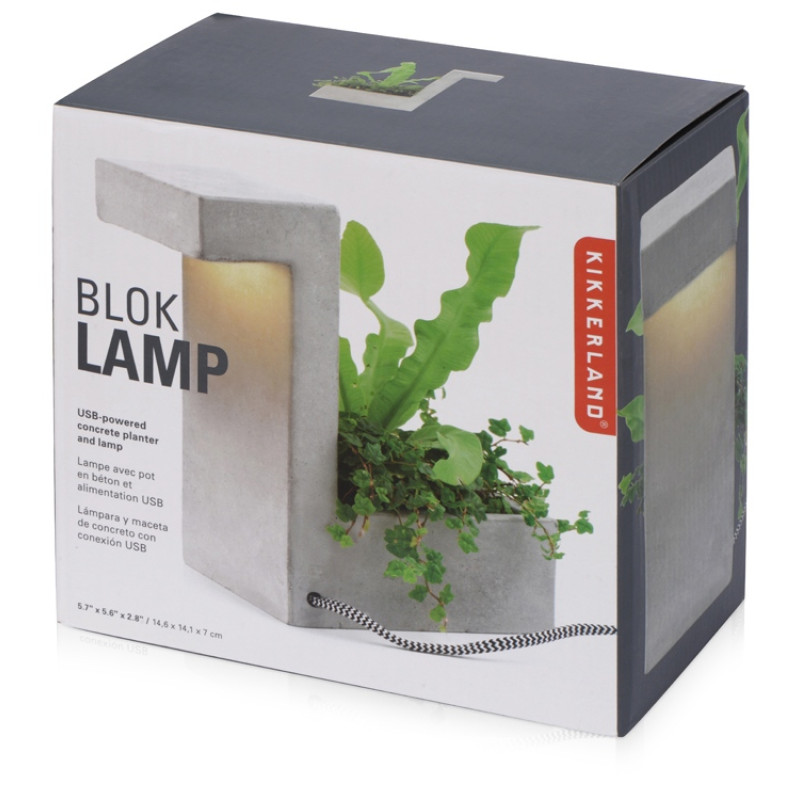 Настольная лампа из бетона "Blok Lamp"