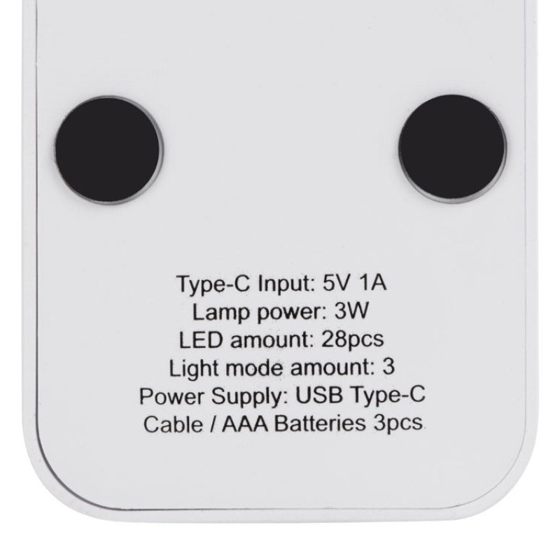 Складывающаяся настольная LED лампа "Stack N", 3 Вт, белый (Р)