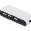 USB-хаб «Hubix» с коннектором 2-в-1 USB-C и USB-A, 2.0, белый