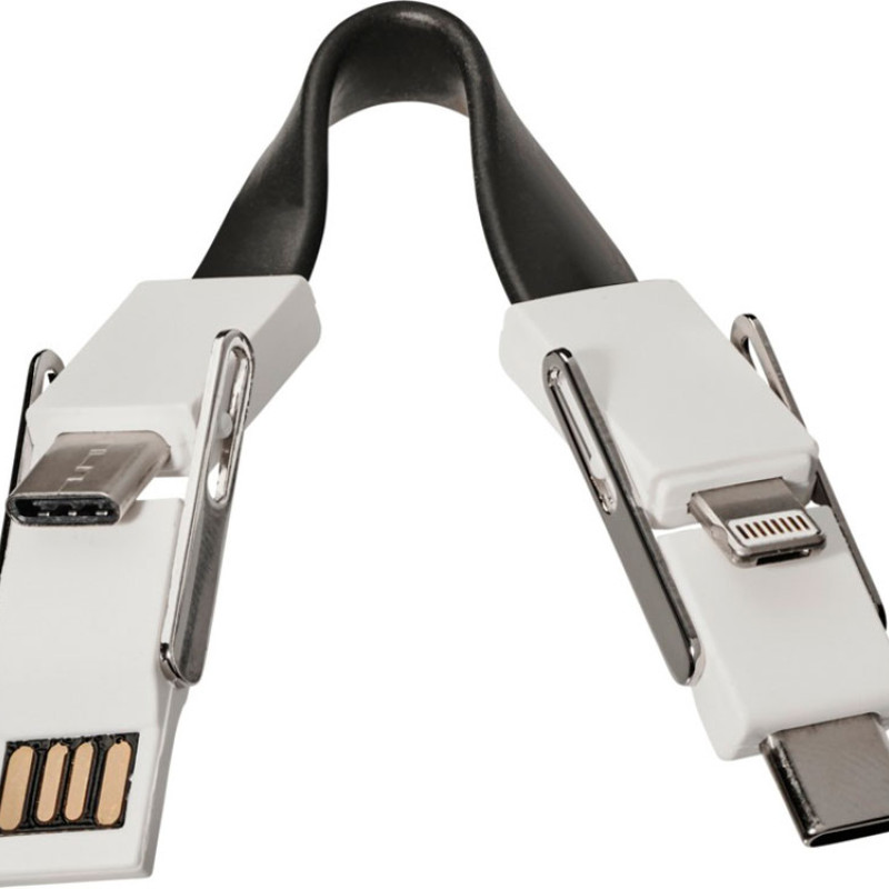 Кабель One "4 в 1", черный