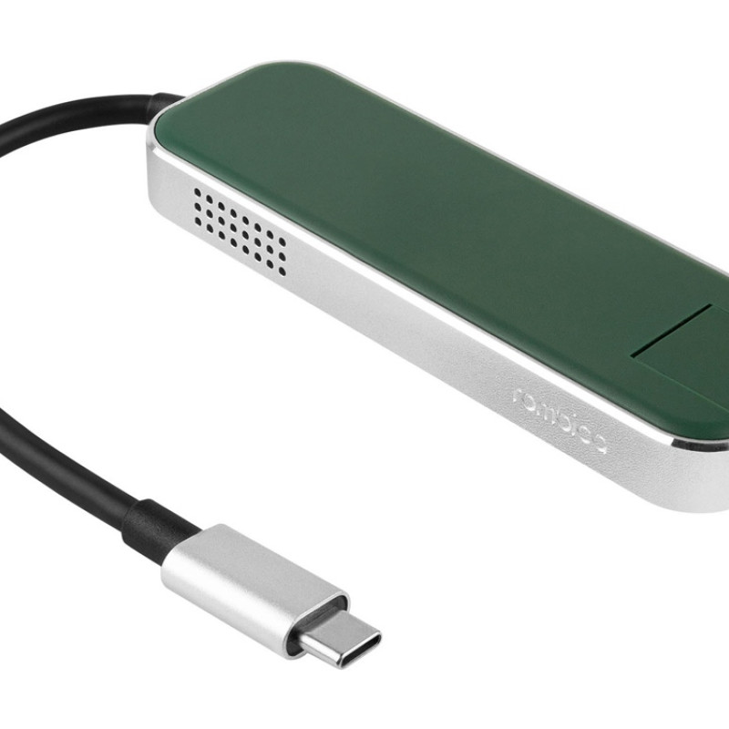 Хаб USB Rombica Type-C Chronos Green (Р) Хаб USB Rombica Type-C Chronos Green (Р)