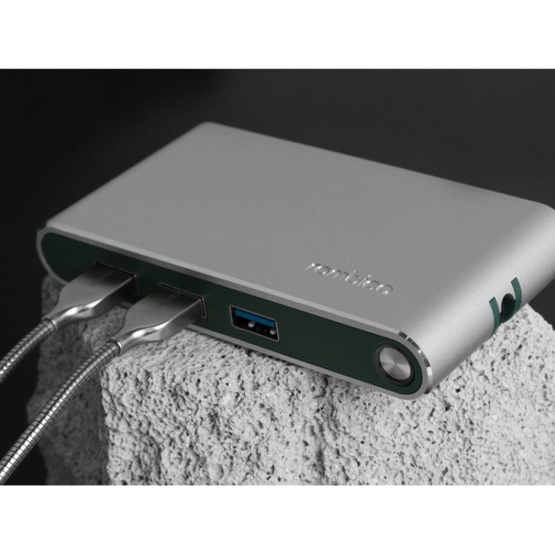 Хаб USB Rombica Type-C Hermes Green Хаб USB Rombica Type-C Hermes Green