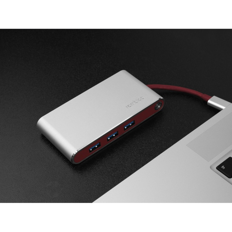 Хаб USB Rombica Type-C Hermes Red (Р)