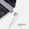 Адаптер USB-С - USB-C, магнитный, белый, Deppa