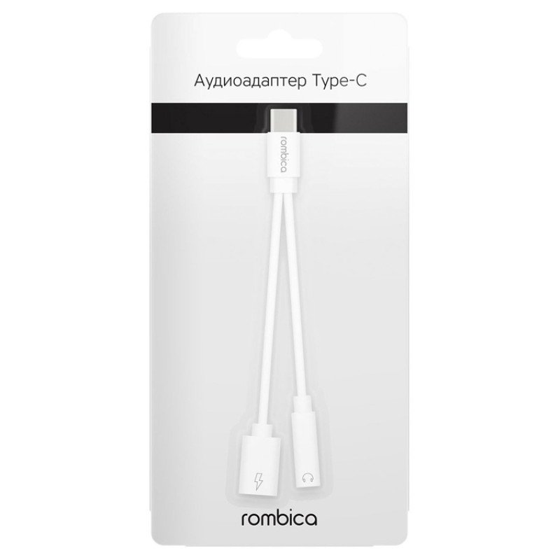 Rombica Type-C Adapter 3.5C, белый