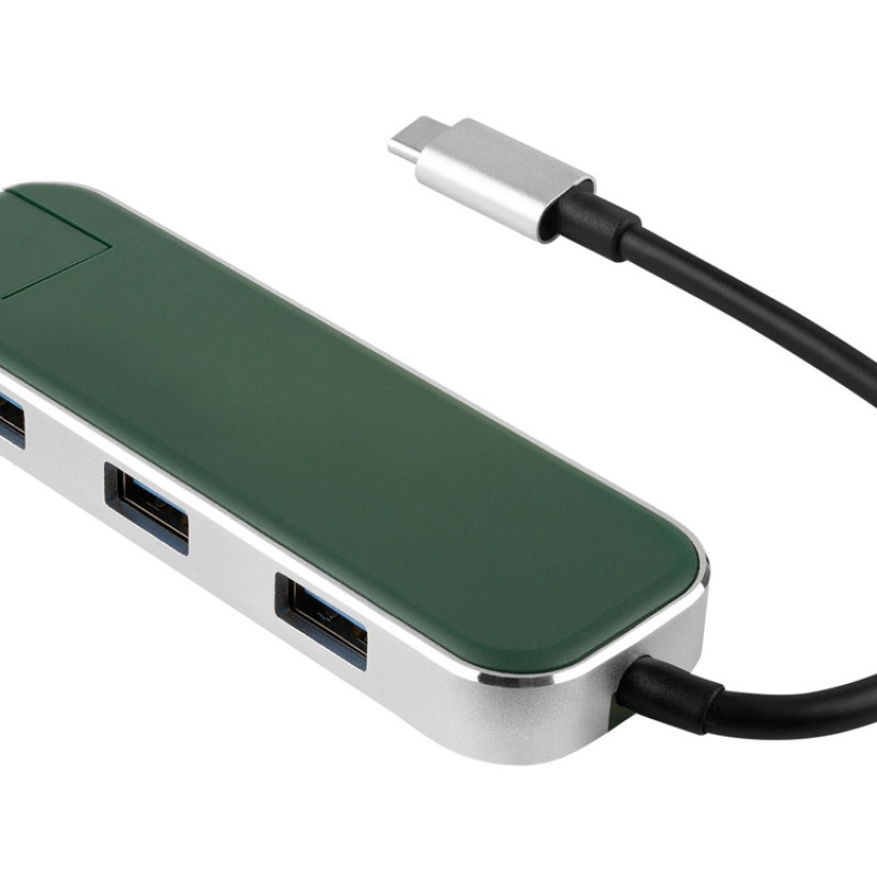Хаб USB Rombica Type-C Chronos Green (Р) Хаб USB Rombica Type-C Chronos Green (Р)