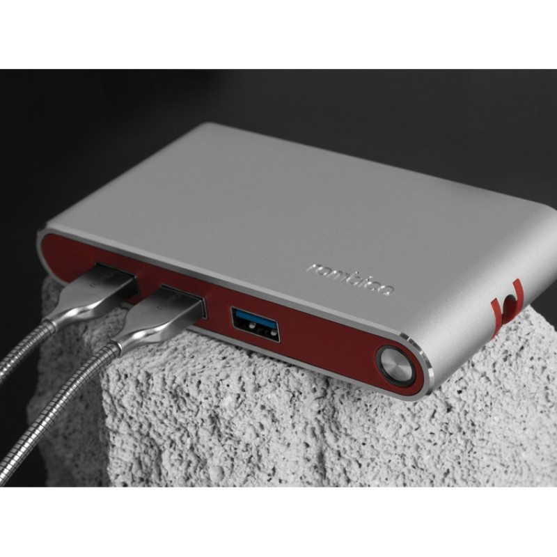 Хаб USB Rombica Type-C Hermes Red (Р)