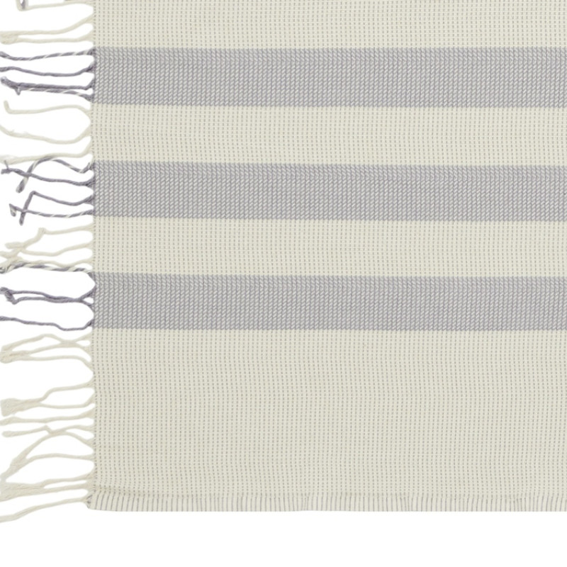 Плед Reglet, 130x150 см ( с учетом бахромы) 100% хлопок, серый