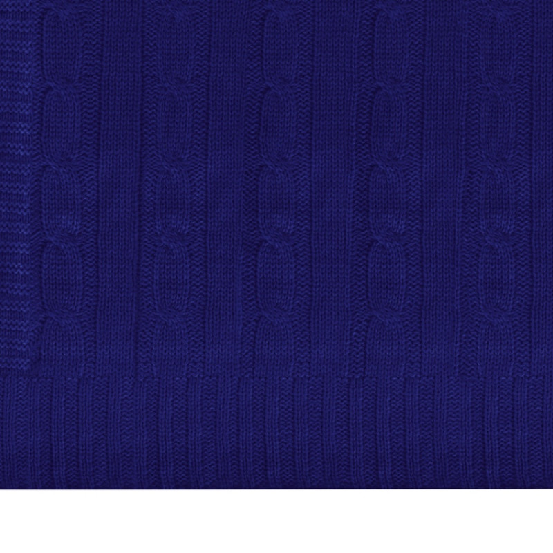 Плед акриловый Braid NEW, темно-синий