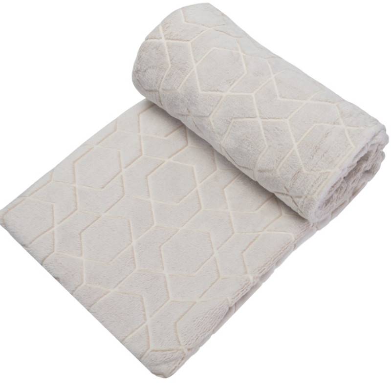 Светящийся в темноте плед Lattice бежевый