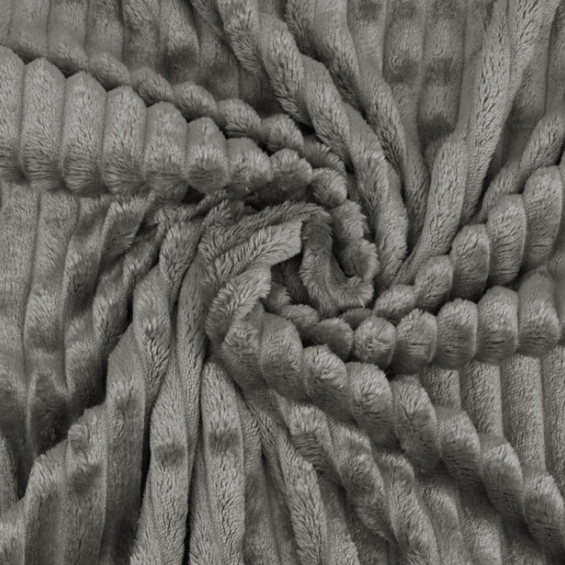 Плед Wave флисовый, серый