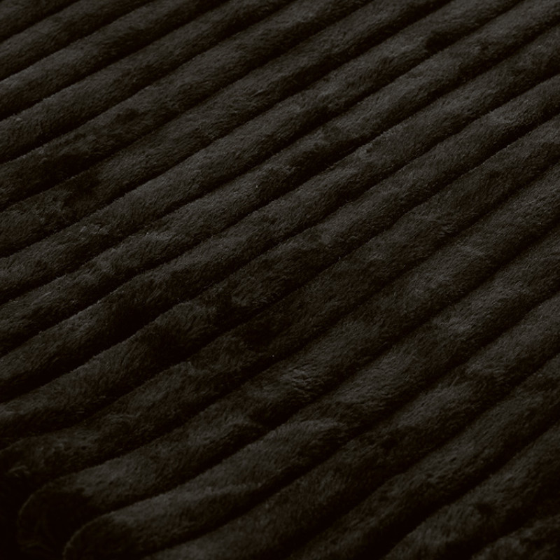 Плед Wave флисовый, черный