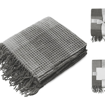 Плед акриловый Gaufre, серый