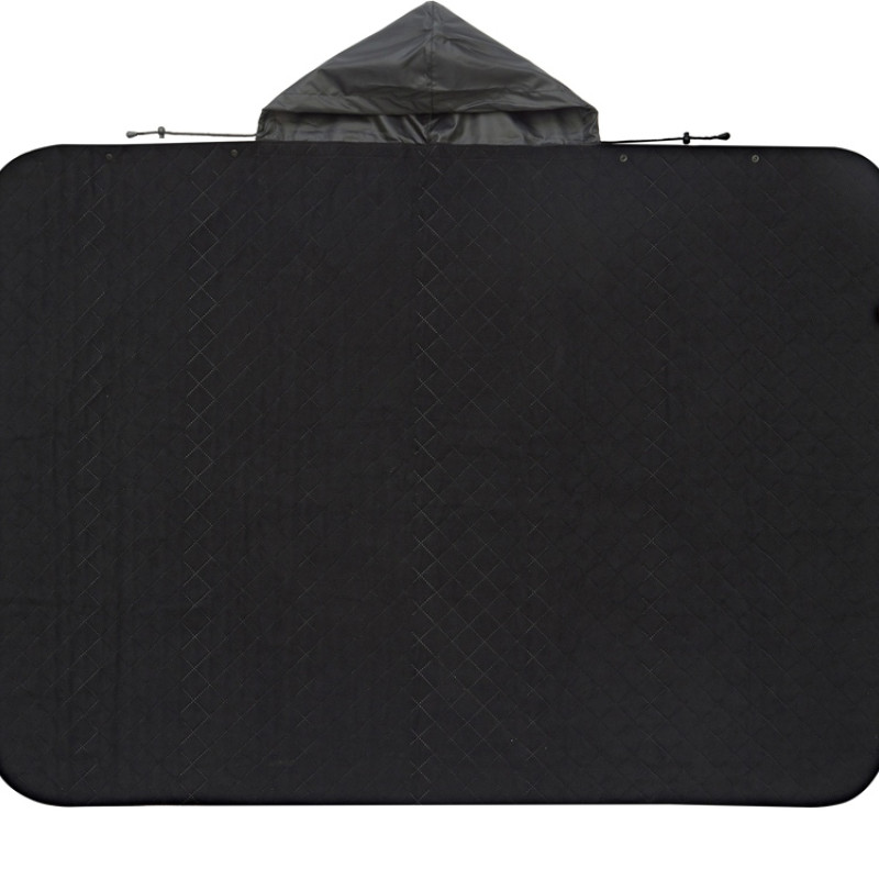 Пончо Cappy с капюшоном на липучке в мешке, черный