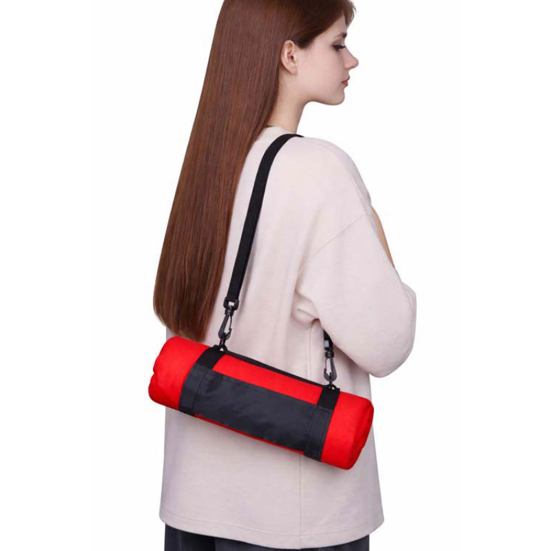 Плед «Нежность» с плечевым ремнем, красный