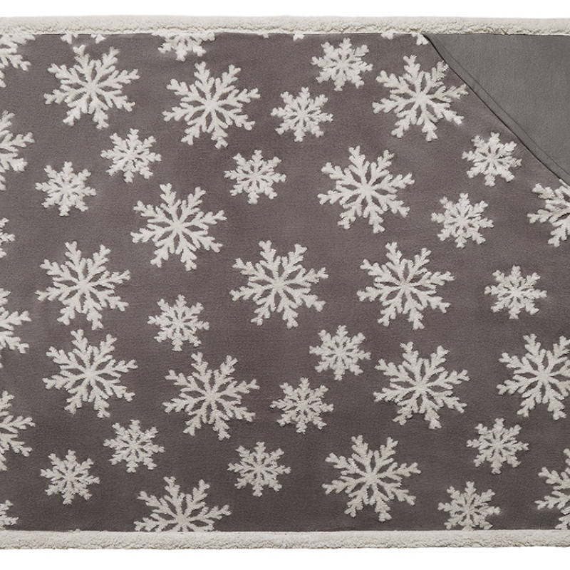 Плед Snowflake новогодний