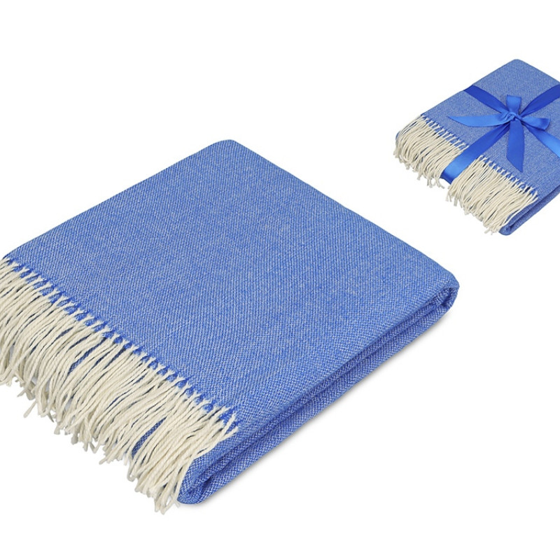 Акриловый плед Dapple 160x210 см, синий