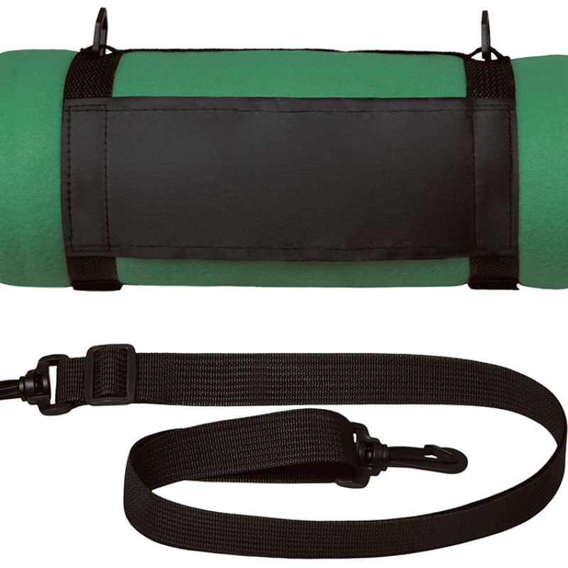 Плед «Нежность» с плечевым ремнем, зеленый