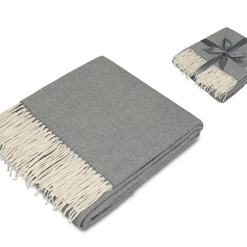 Акриловый плед Dapple 160x210 см, холодный серый