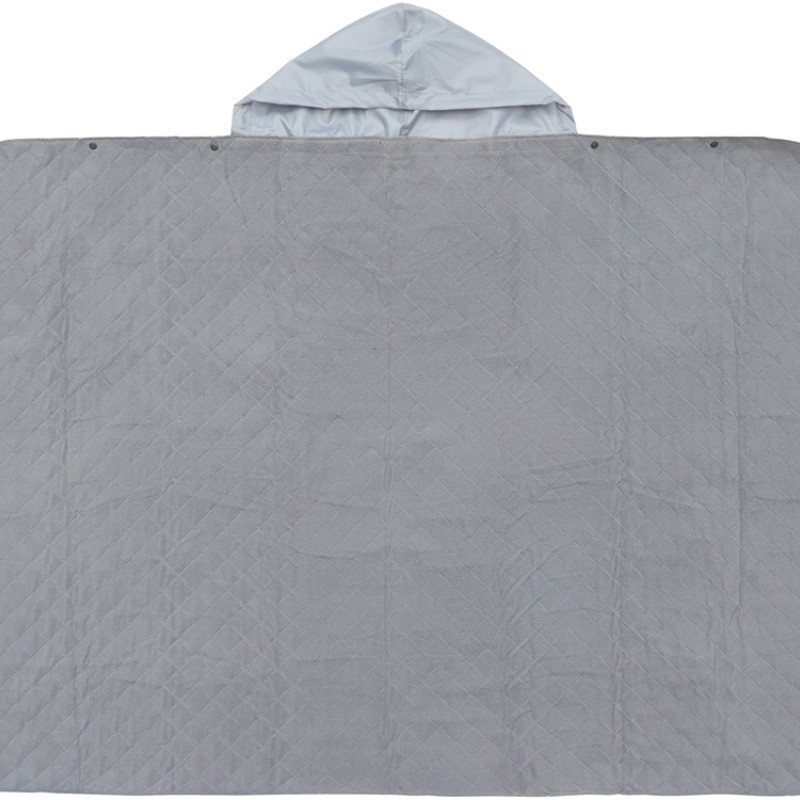 Пончо Cappy с капюшоном на липучке в мешке, серый