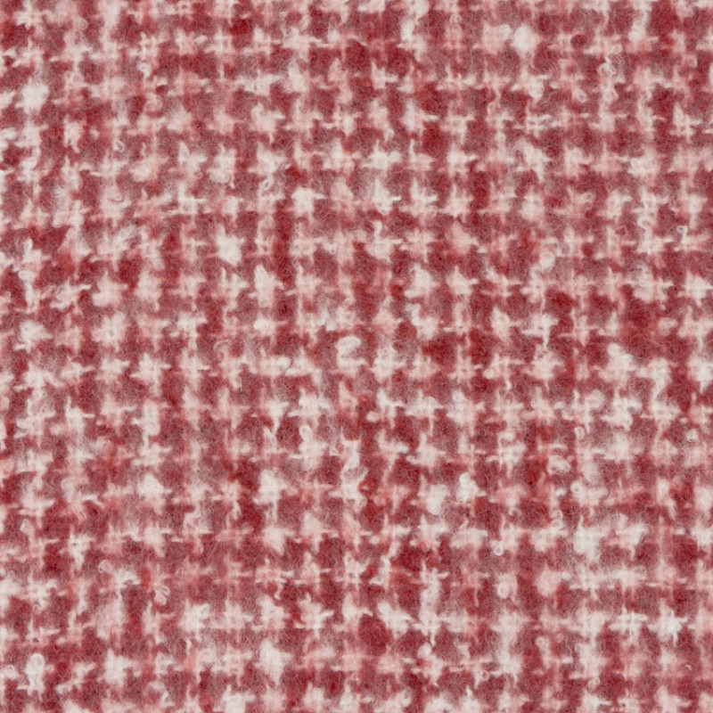 Акриловый плед Harp 130x180 см, белый/бордо