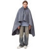 Пончо Cappy с капюшоном на липучке в мешке, серый