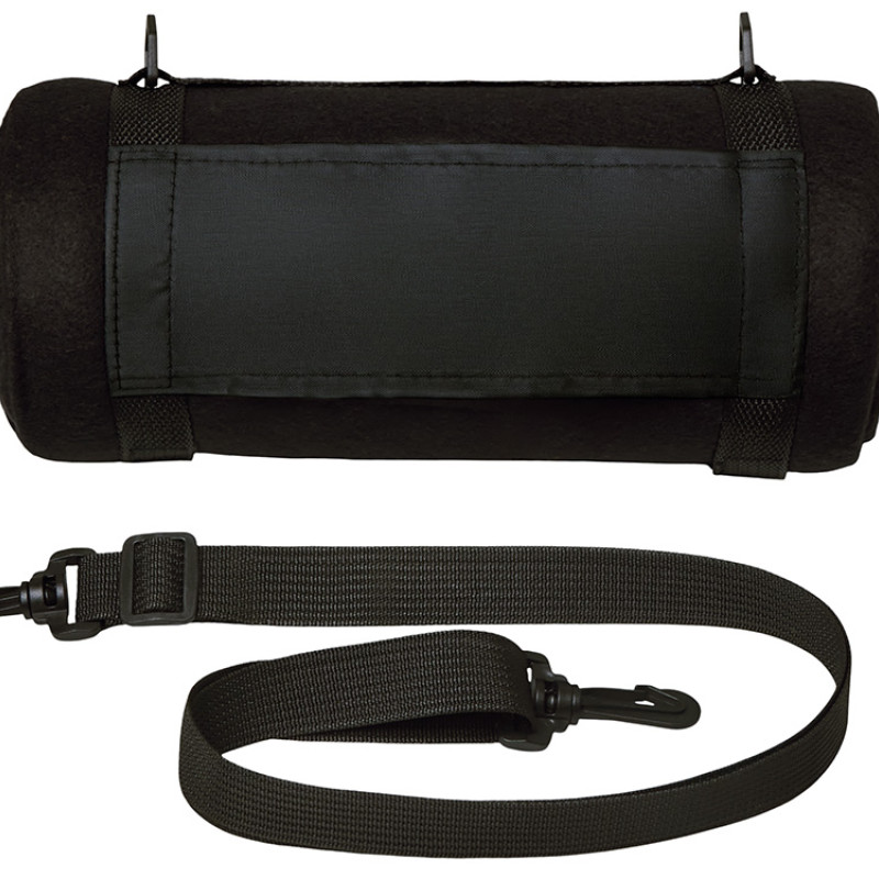 Плед «Нежность» с плечевым ремнем, черный