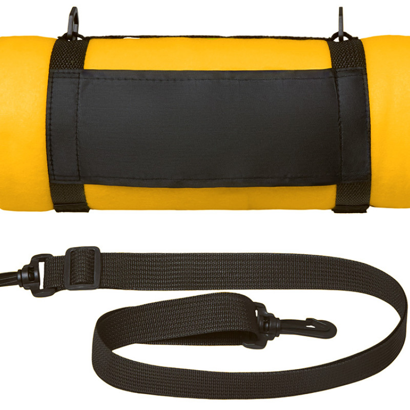 Плед «Нежность» с плечевым ремнем, желтый