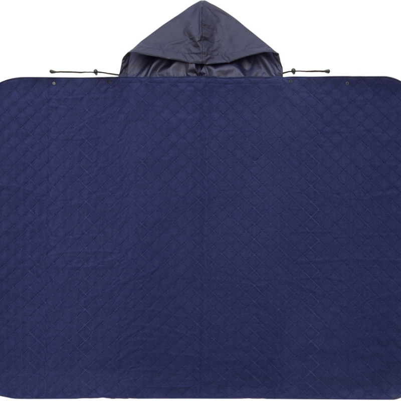 Пончо Cappy с капюшоном на липучке в мешке, темно-синий