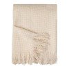 Акриловый плед Harp 130x180 см, белый/бежевый