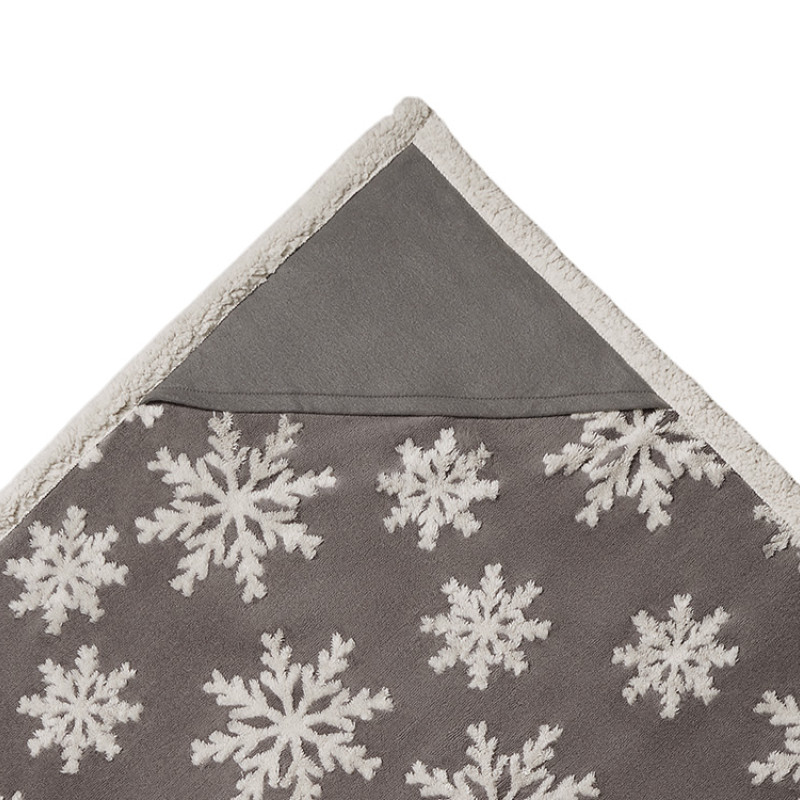 Плед Snowflake новогодний