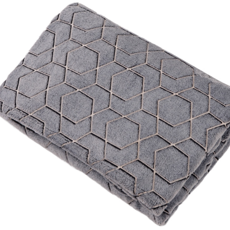 Светящийся в темноте плед Lattice черный