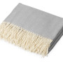 Плед "Ёлочка" 150х180 см. ПРЕМИУМ (серый однотонное)