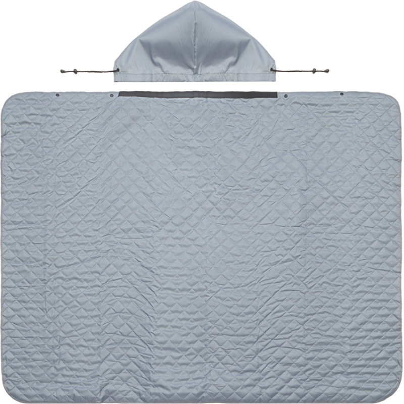 Пончо Cappy с капюшоном на липучке в мешке, серый