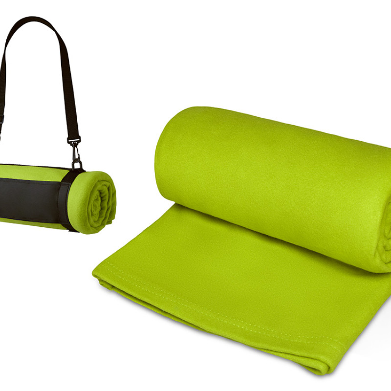 Плед «Нежность» с плечевым ремнем, зеленое яблоко