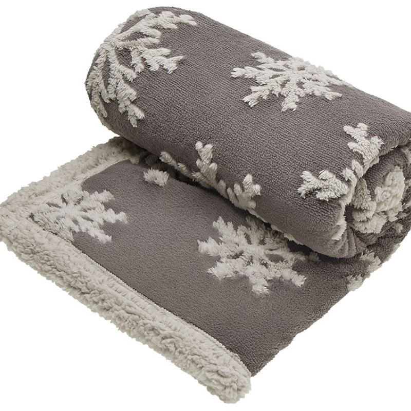 Плед Snowflake новогодний