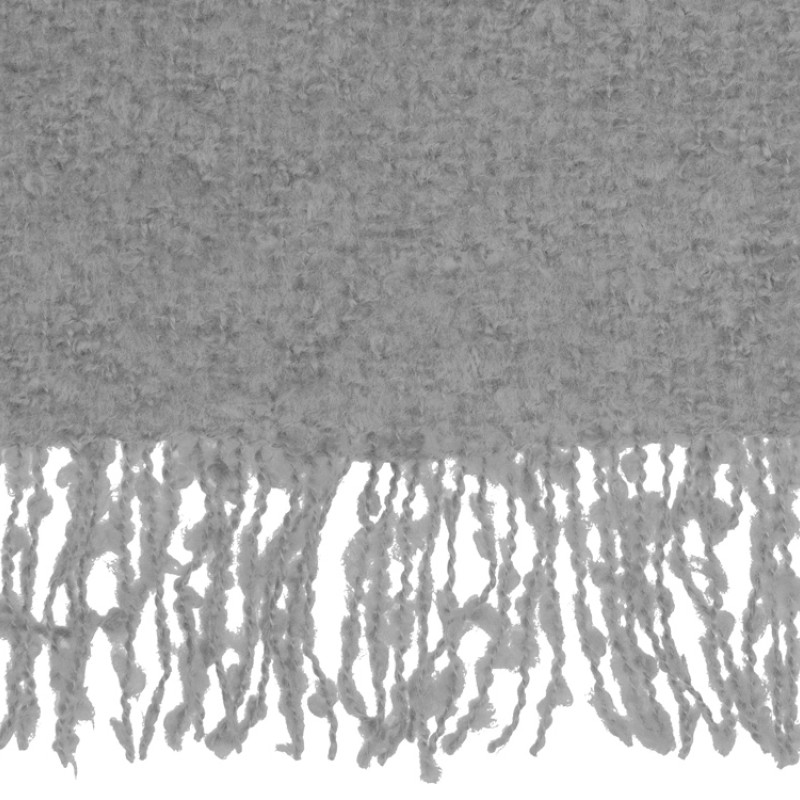 Плед акриловый Mohair, серый