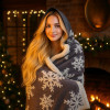 Плед Snowflake новогодний