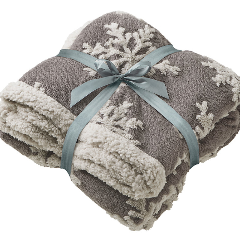 Плед Snowflake новогодний