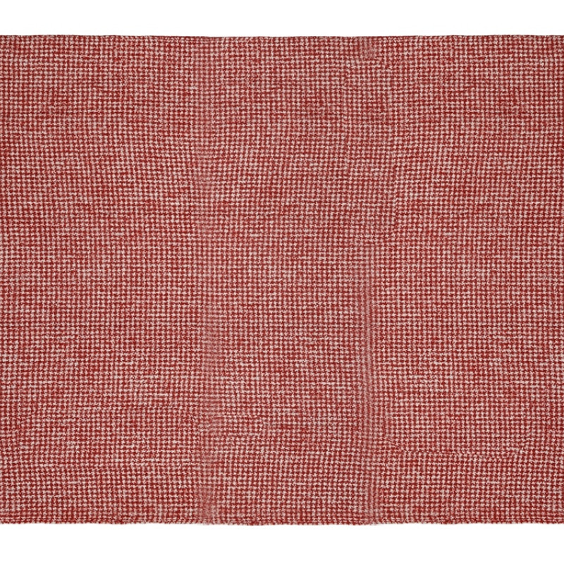 Акриловый плед Harp 130x180 см, белый/бордо