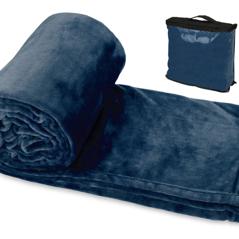 Плед «Тедди», темно-синий