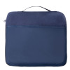 Плед для путешествий Flight в чехле с ручкой и карманом, темно-синий