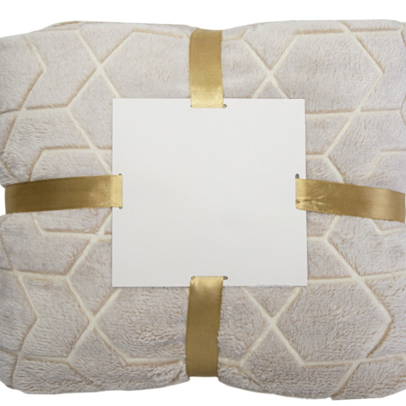 Светящийся в темноте плед Lattice бежевый