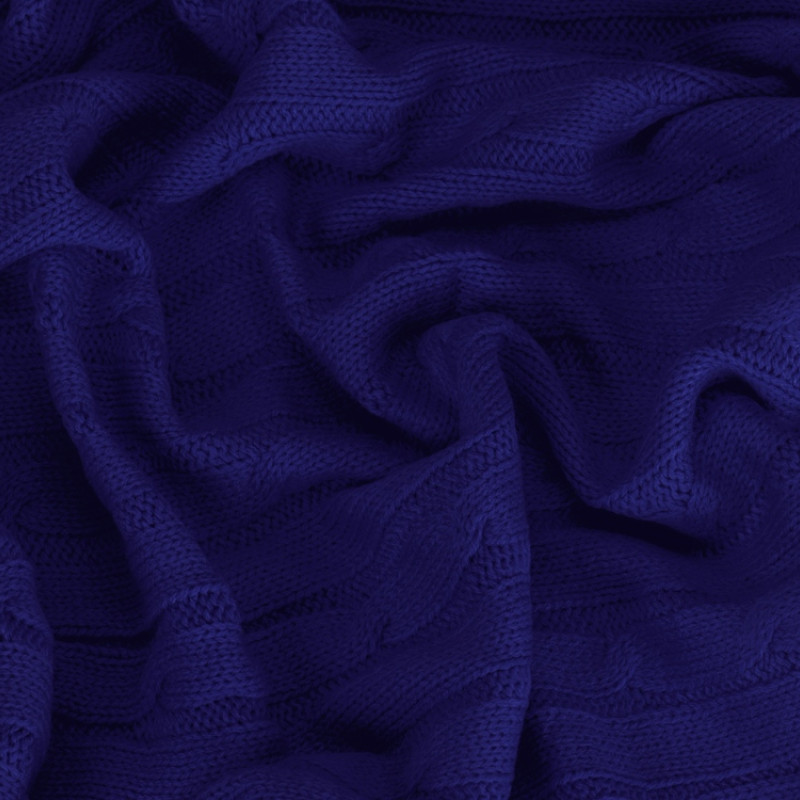 Плед акриловый Braid NEW, темно-синий