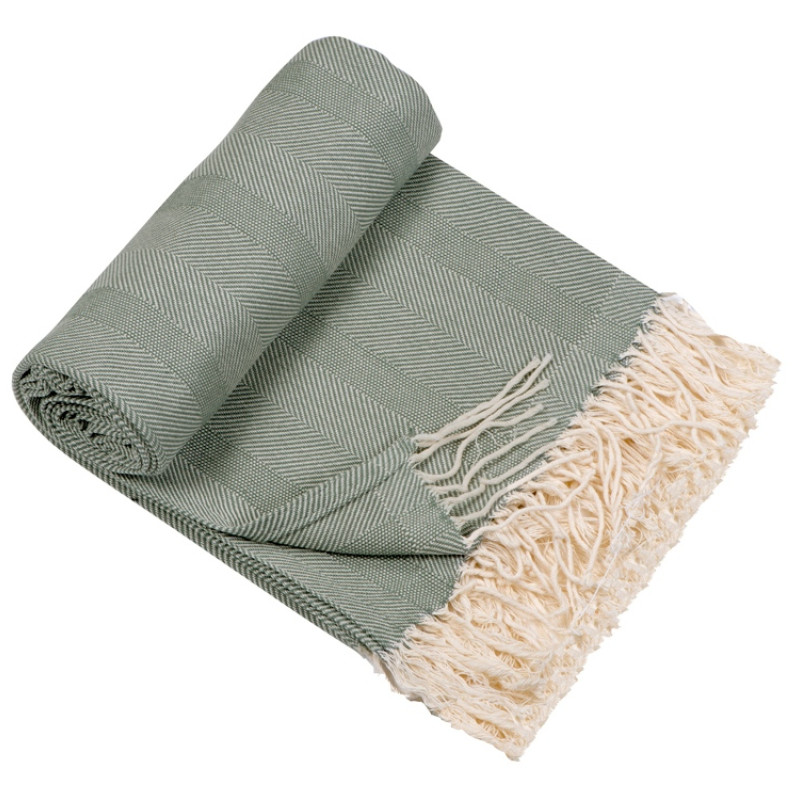 Плед Hild, темно-зеленый